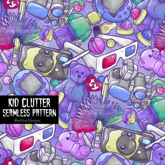 Kid Clutter / Seamless Pattern