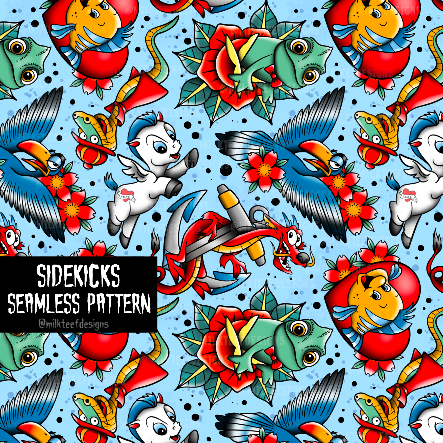 Sidekicks / Seamless Pattern