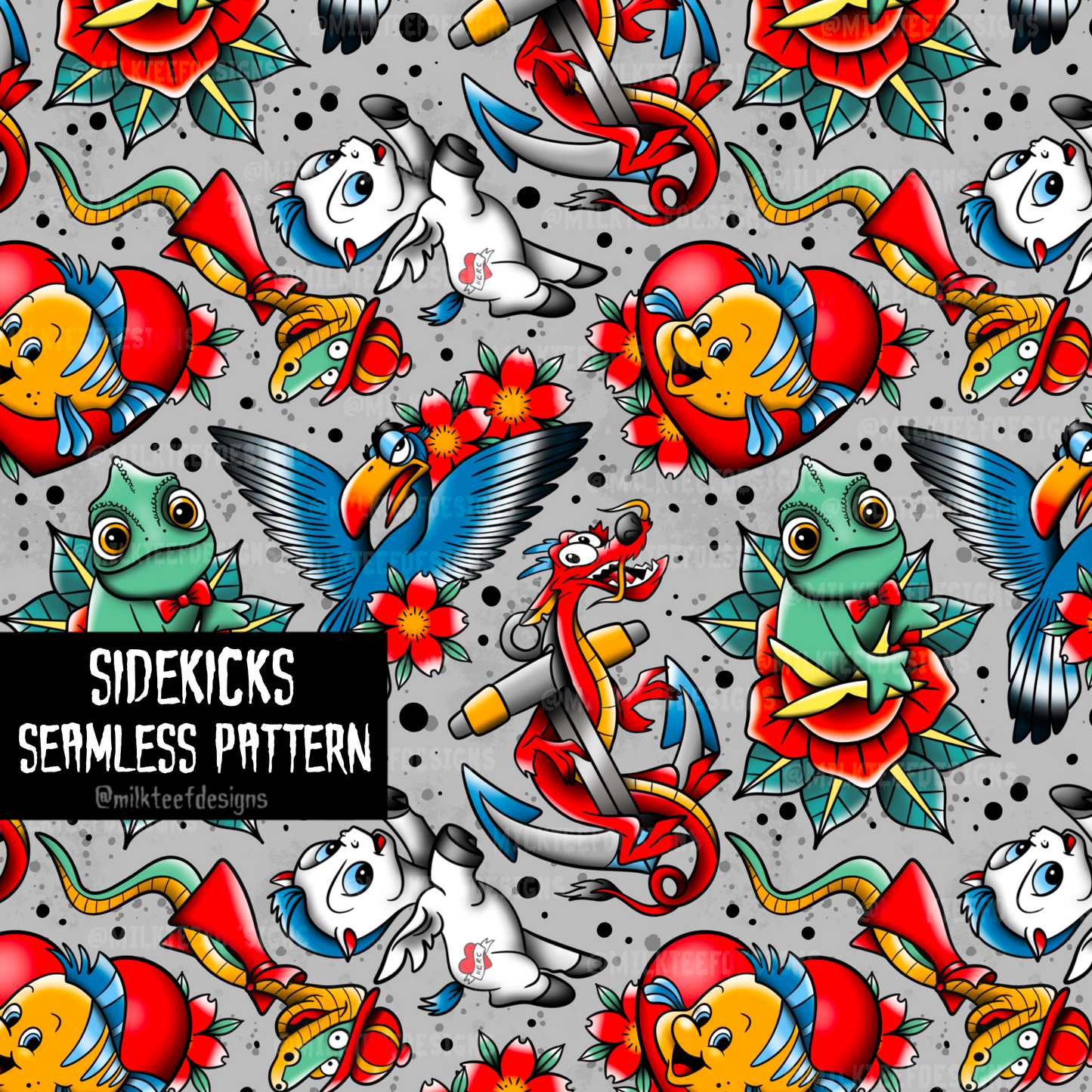 Sidekicks / Seamless Pattern