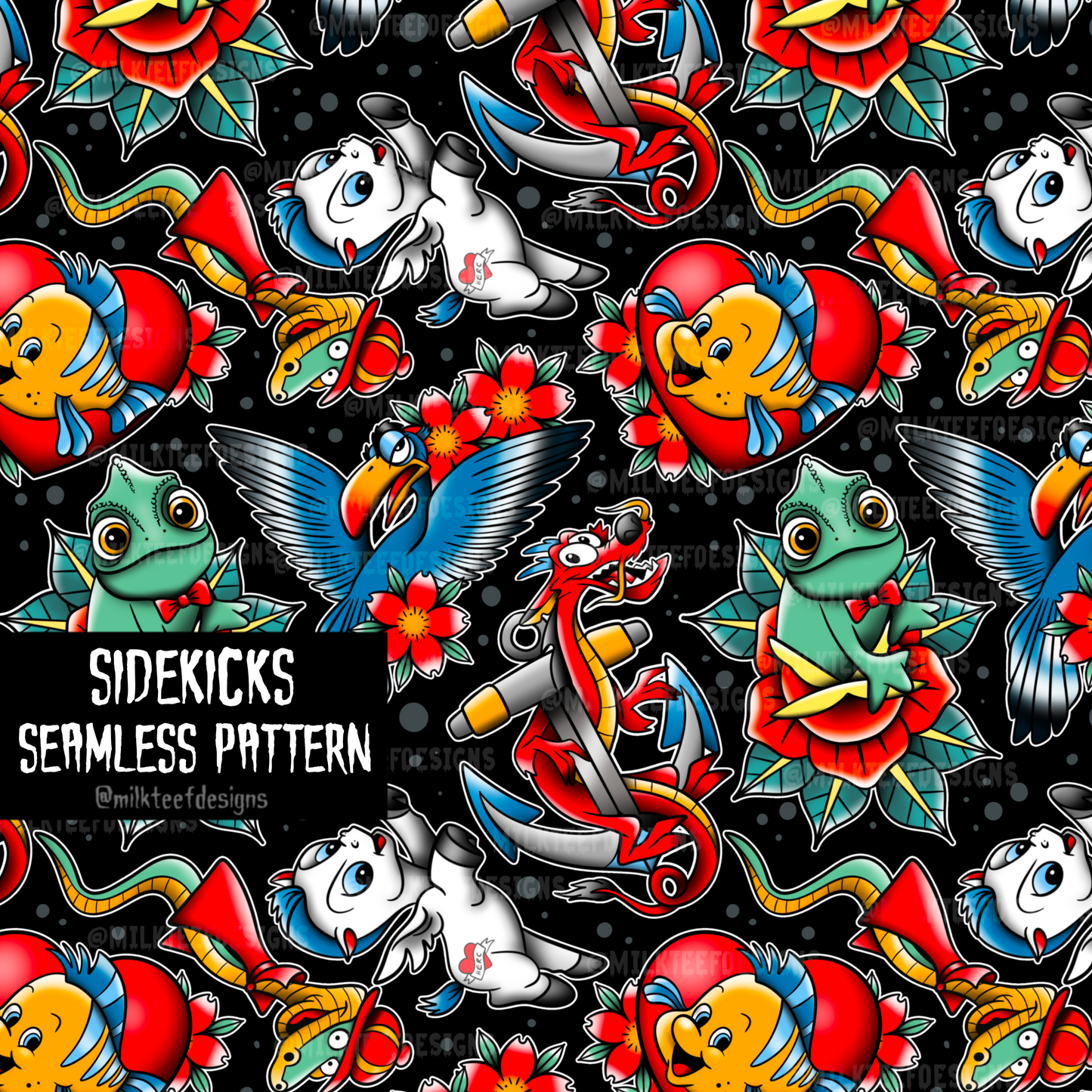 Sidekicks / Seamless Pattern