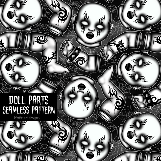 Doll Parts / Seamless Pattern