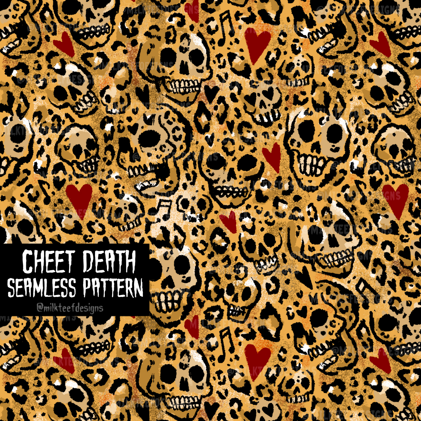 Cheet Death / Seamless Pattern