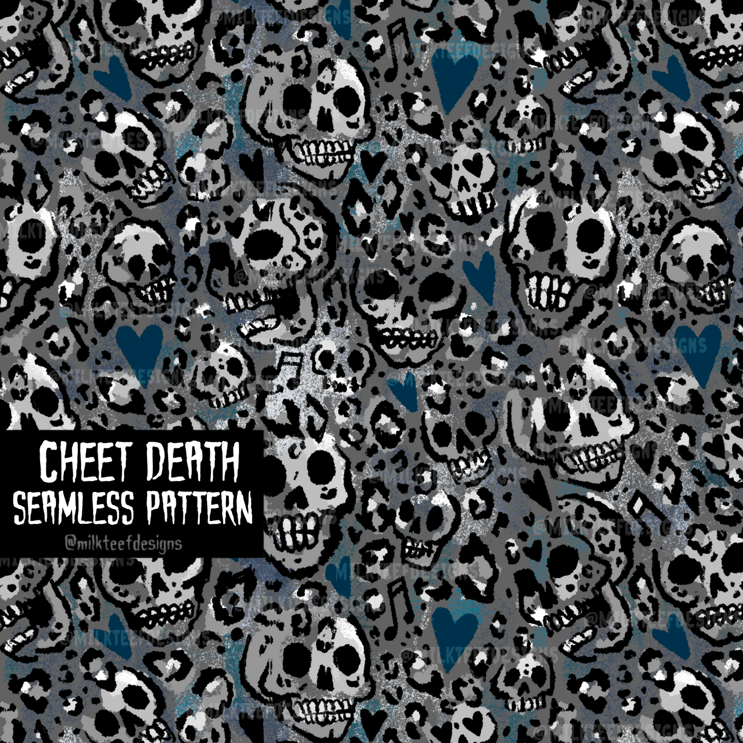 Cheet Death / Seamless Pattern