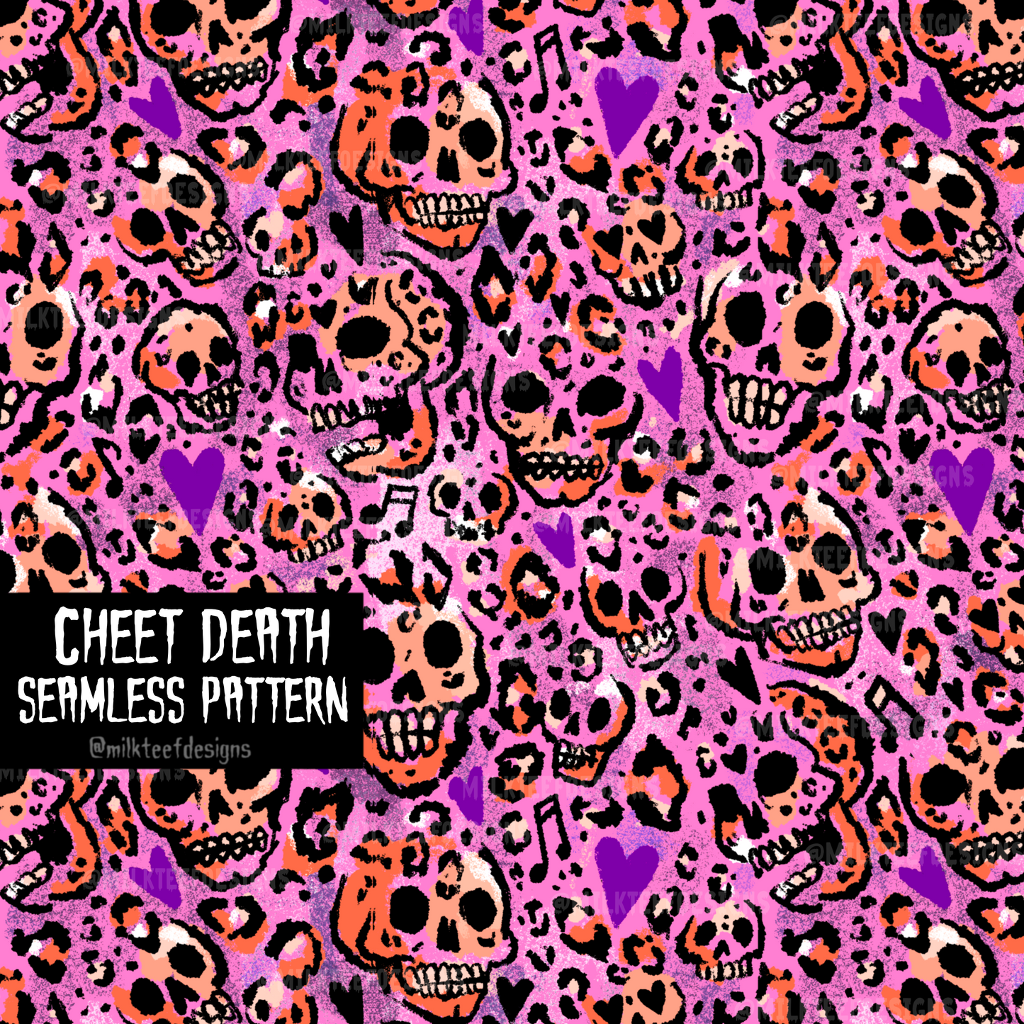 Cheet Death / Seamless Pattern