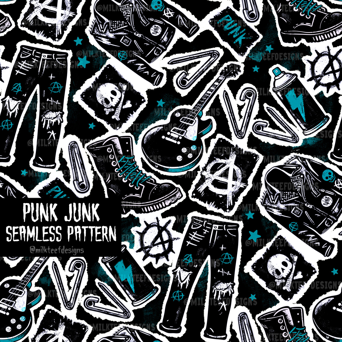 Punk Junk / Seamless Pattern