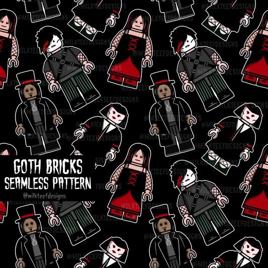 Goth Bricks / Seamless Pattern