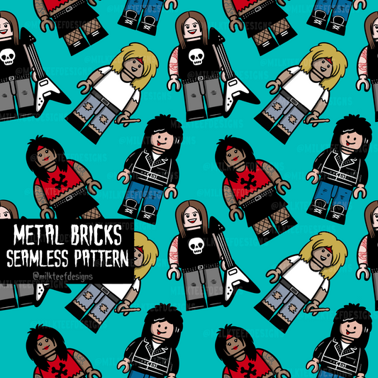 Metal Bricks / Seamless Pattern