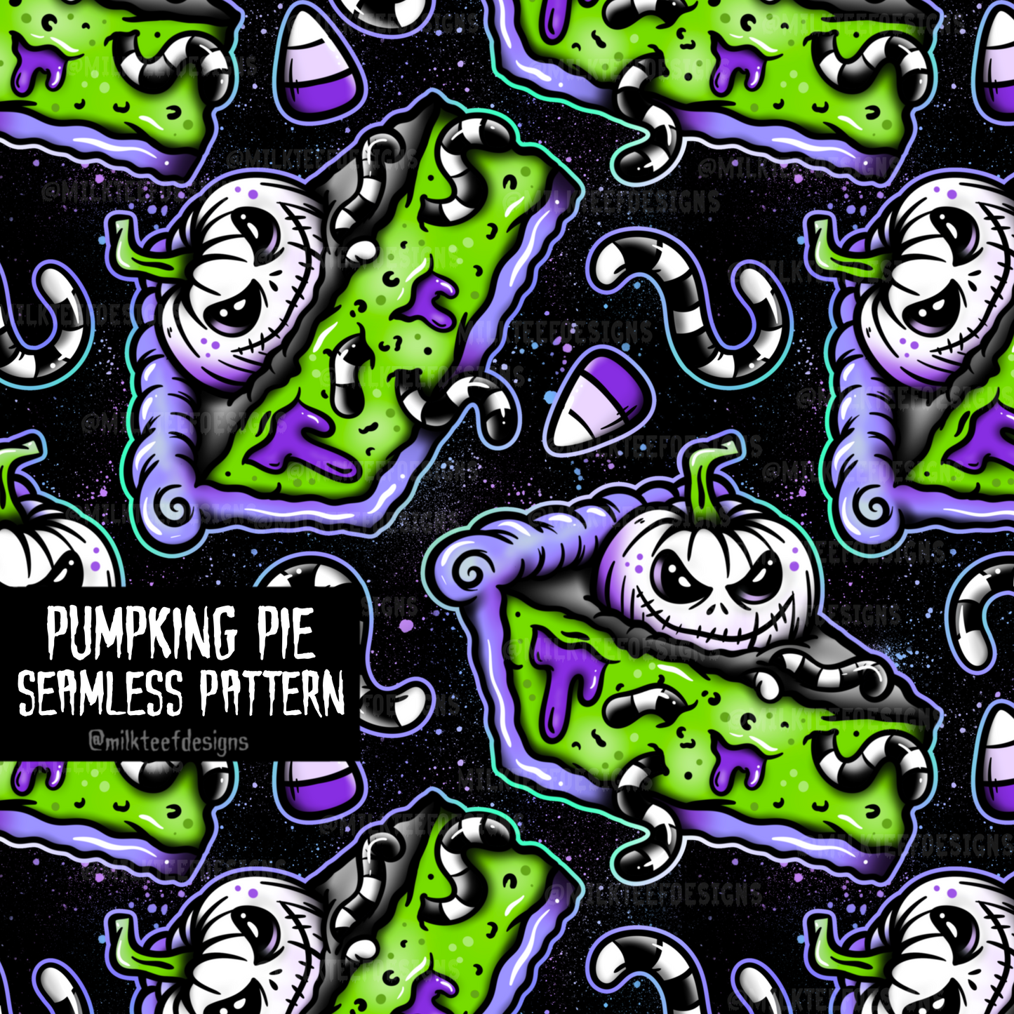 Pumpking Pie / Seamless Pattern