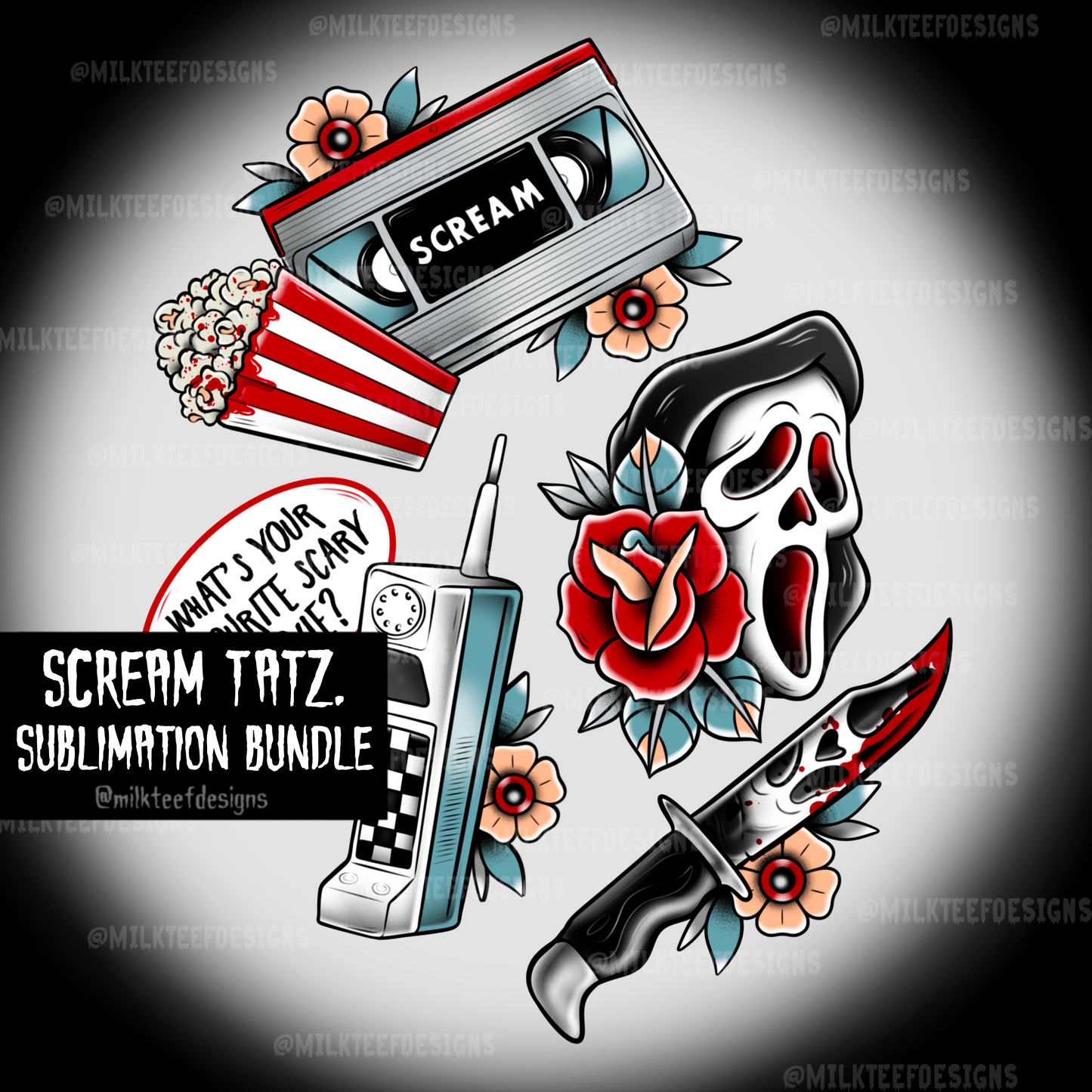 Scream Tats / Sublimation Bundle (PNG)