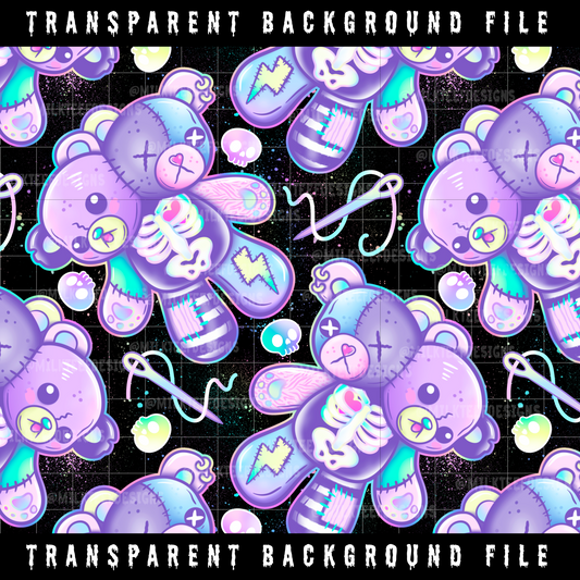 Teddy Scare / Transparent Seamless