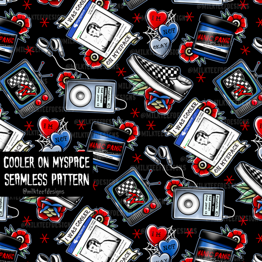 Cooler on Myspace  / Seamless Pattern