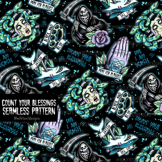 Count Your Blessings / Seamless Pattern