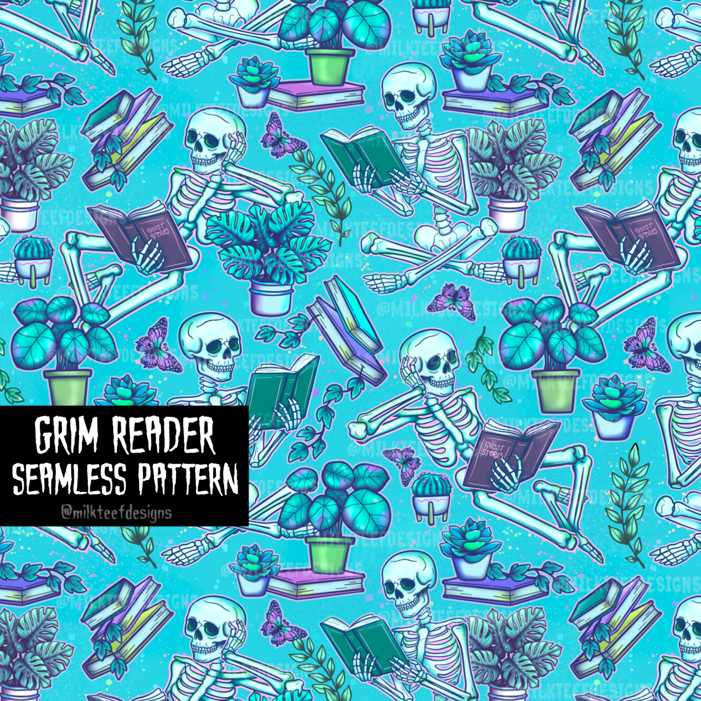 Grim Reader / Seamless Patterns