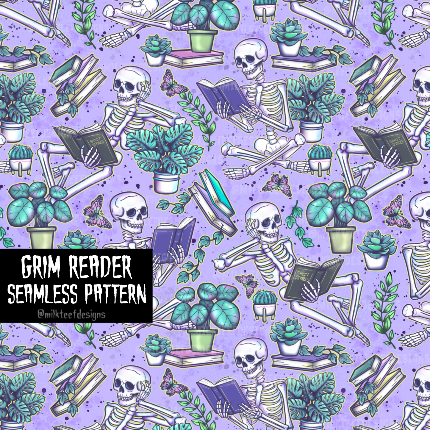 Grim Reader / Seamless Patterns