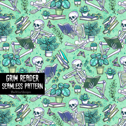 Grim Reader / Seamless Patterns