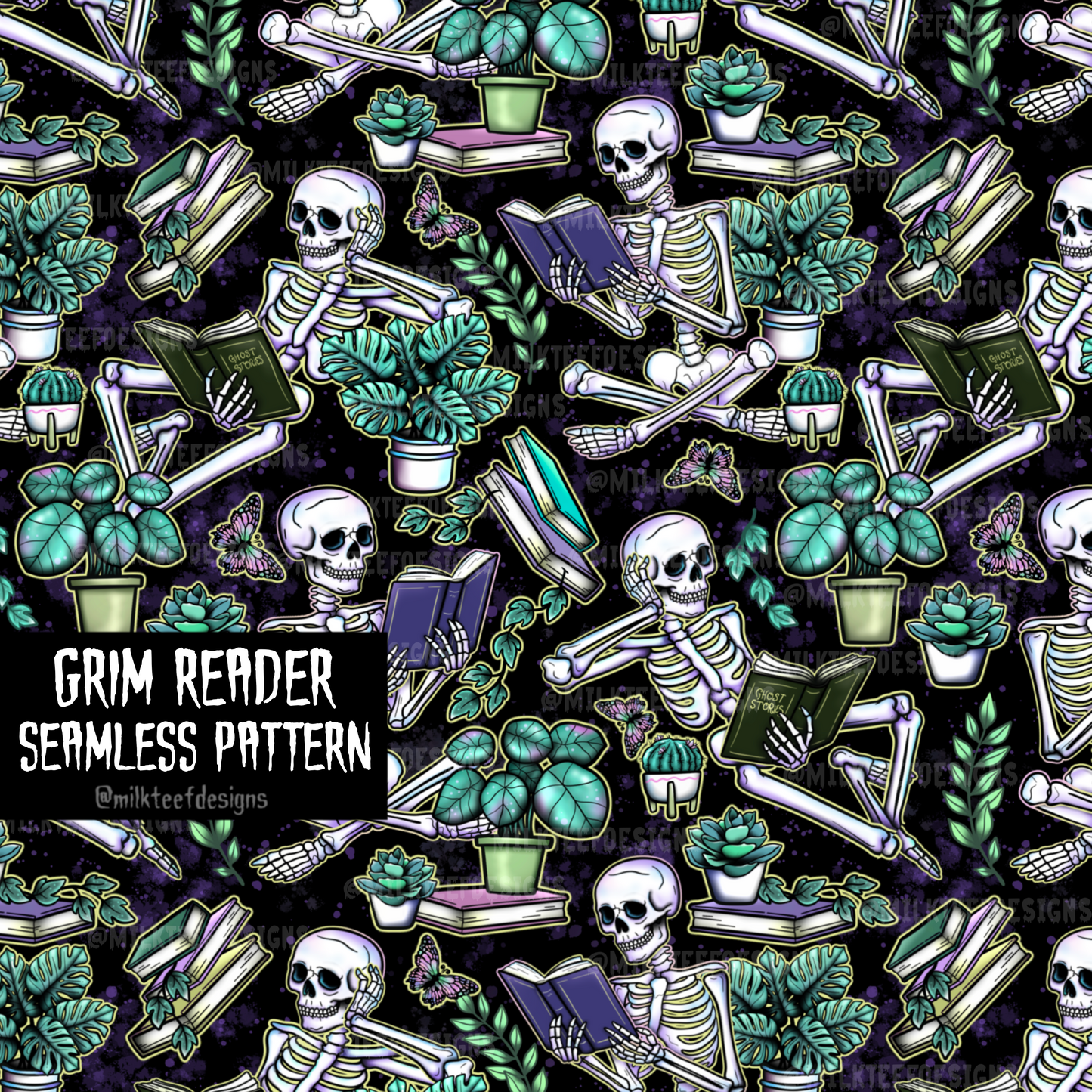 Grim Reader / Seamless Patterns