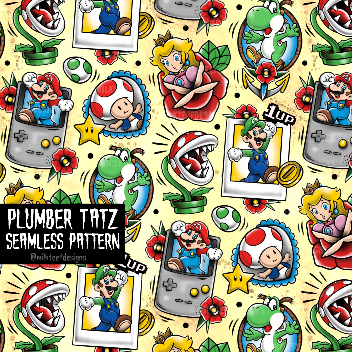 Plumber Tatz / Seamless Pattern