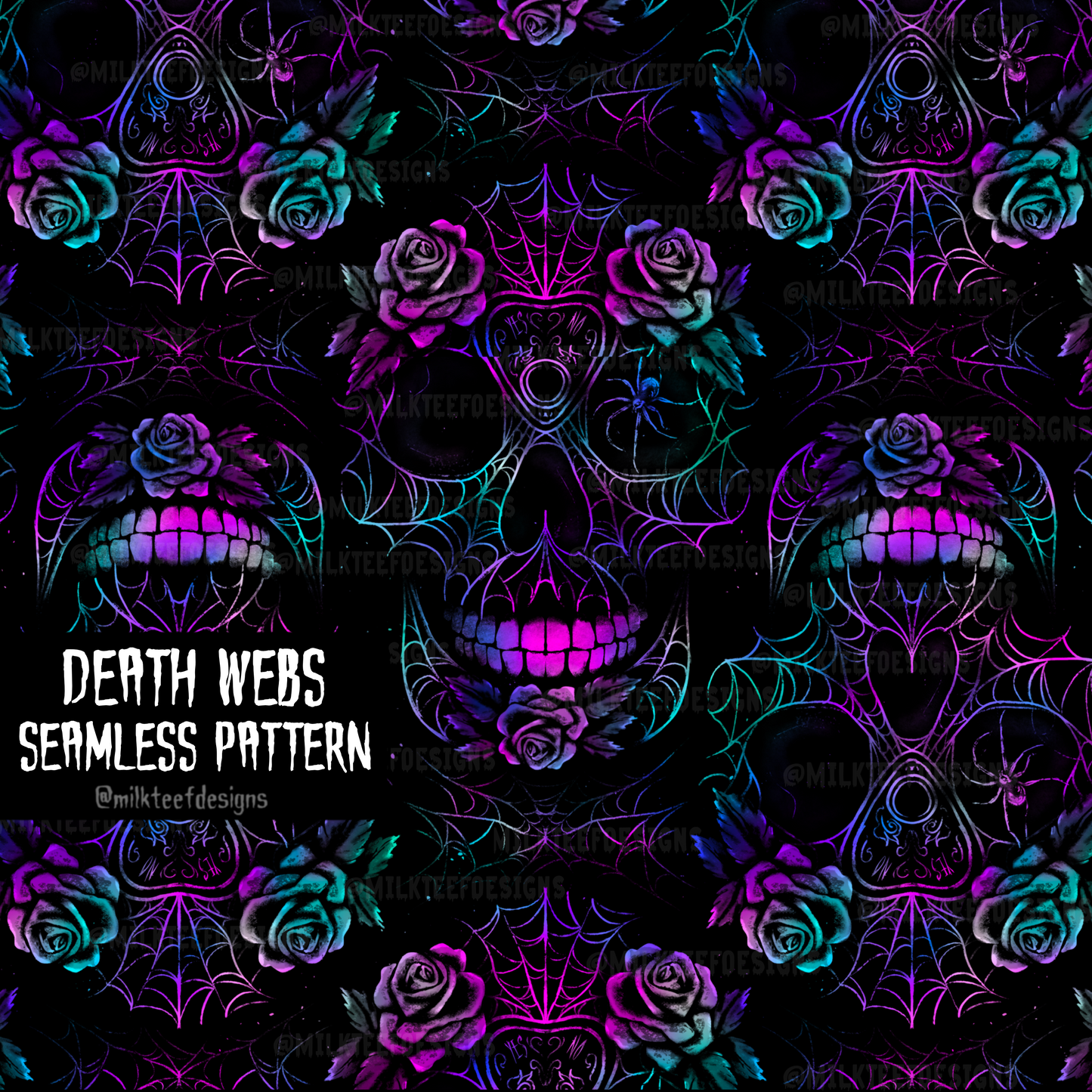 Death Webs / Seamless Pattern