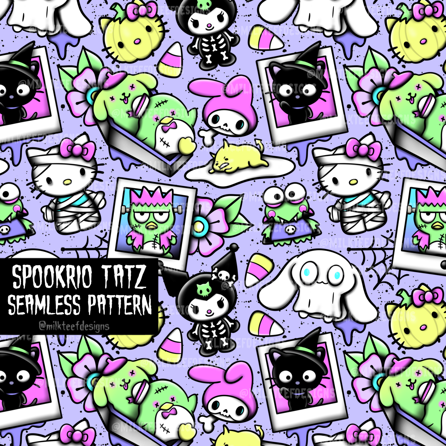 Spookrio Tatz / Seamless Pattern