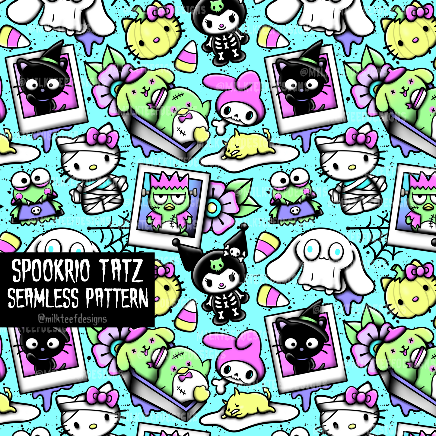 Spookrio Tatz / Seamless Pattern