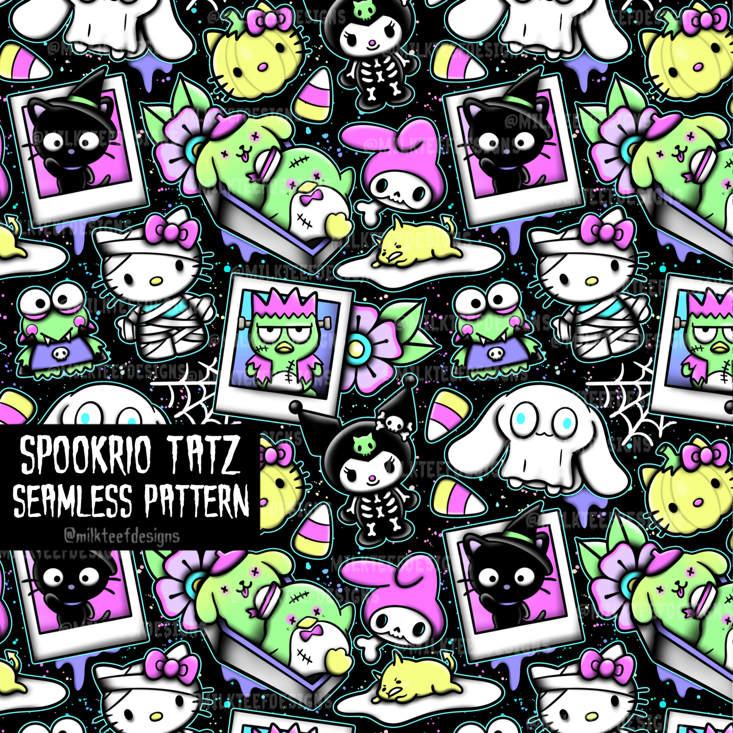 Spookrio Tatz / Seamless Pattern