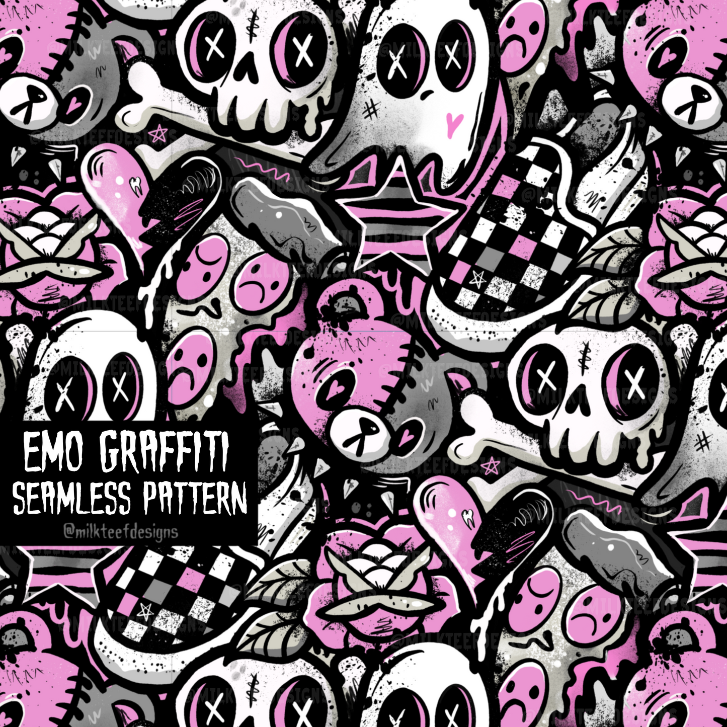 Emo Graffiti / Seamless Design