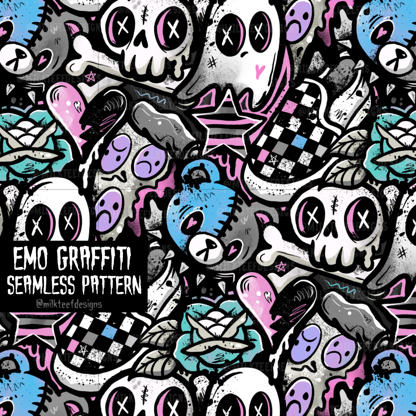 Emo Graffiti / Seamless Design