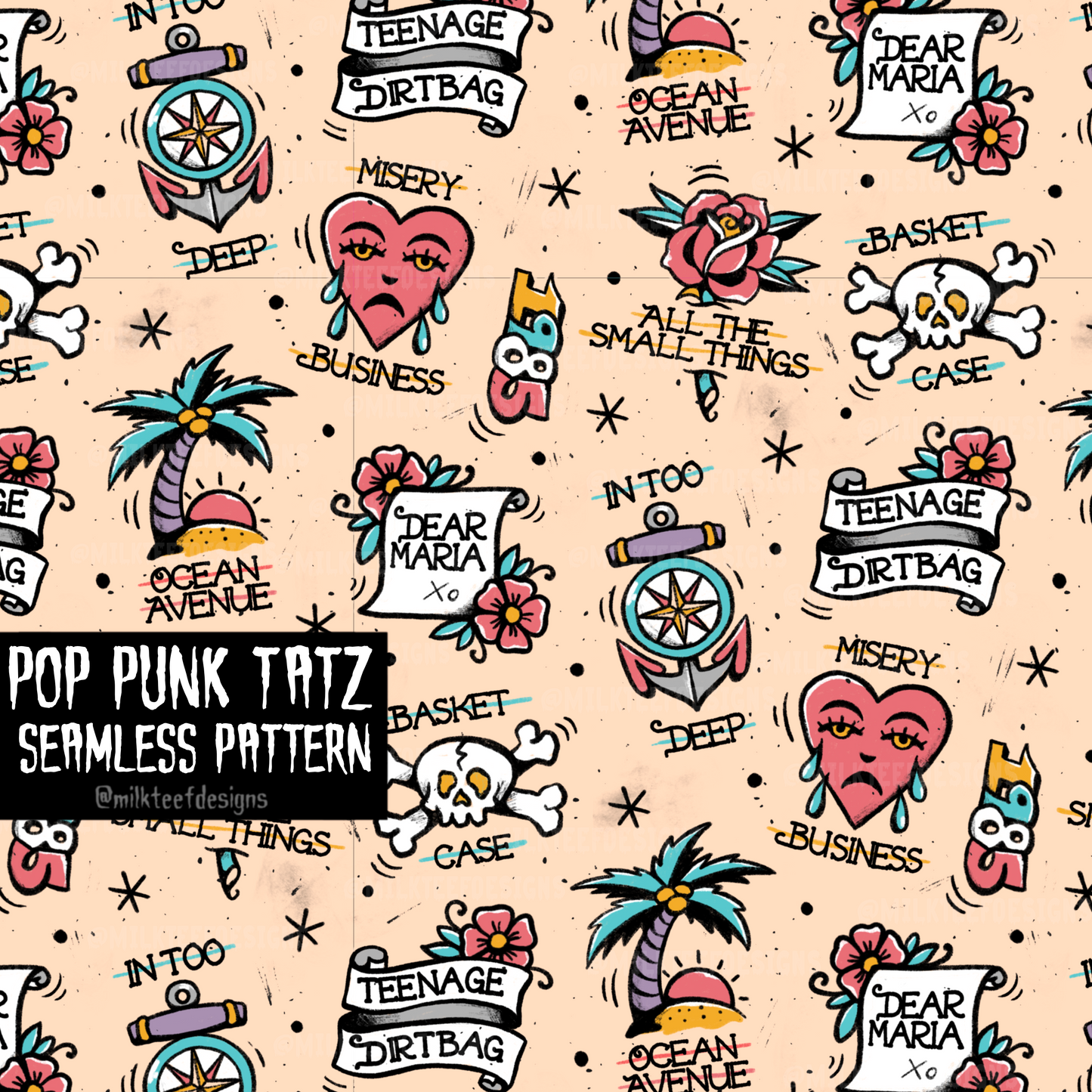 Pop Punk Tatz / Seamless Design