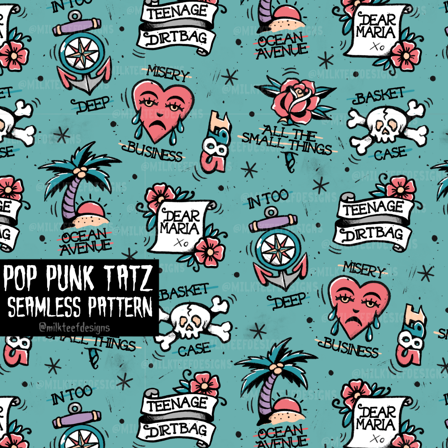 Pop Punk Tatz / Seamless Design
