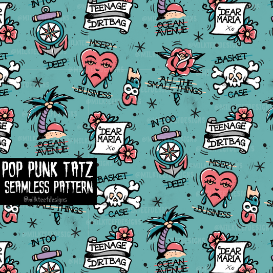Pop Punk Tatz / Seamless Design