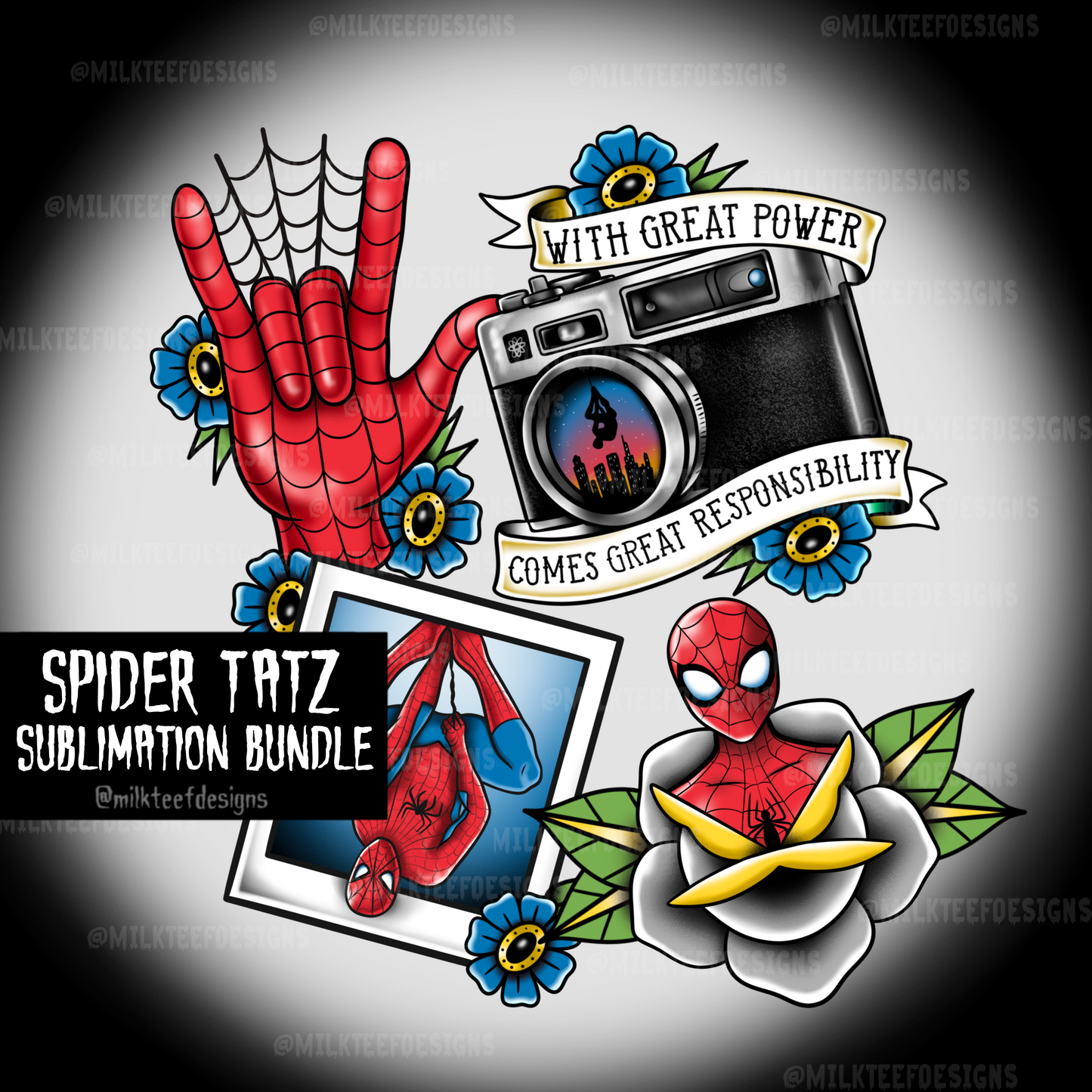 Spider Tatz /  Sub Bundle or Tshirt Design