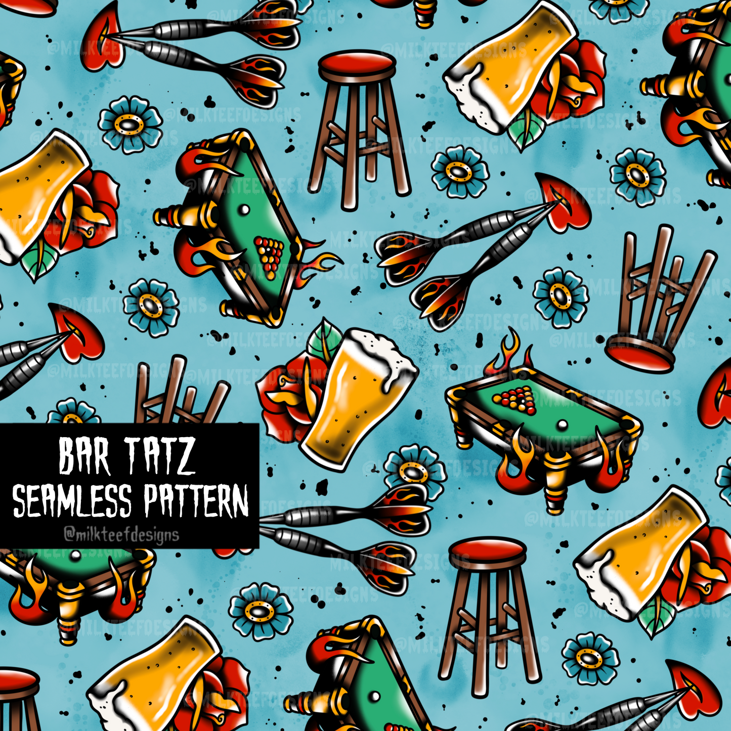 Bar Tatz / Seamless Pattern