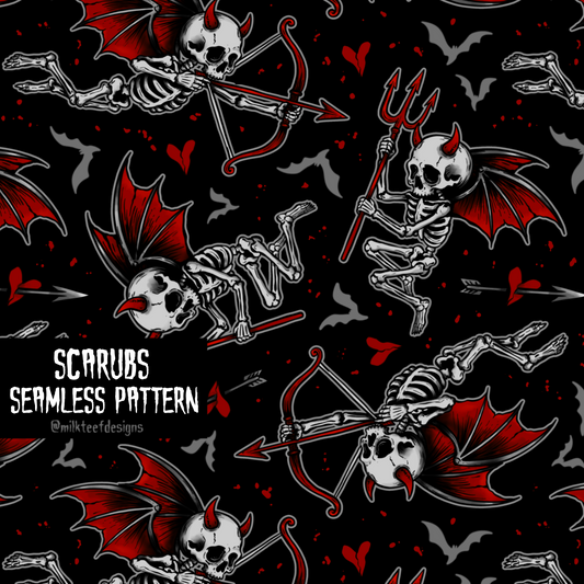 Scarubs / Seamless Pattern