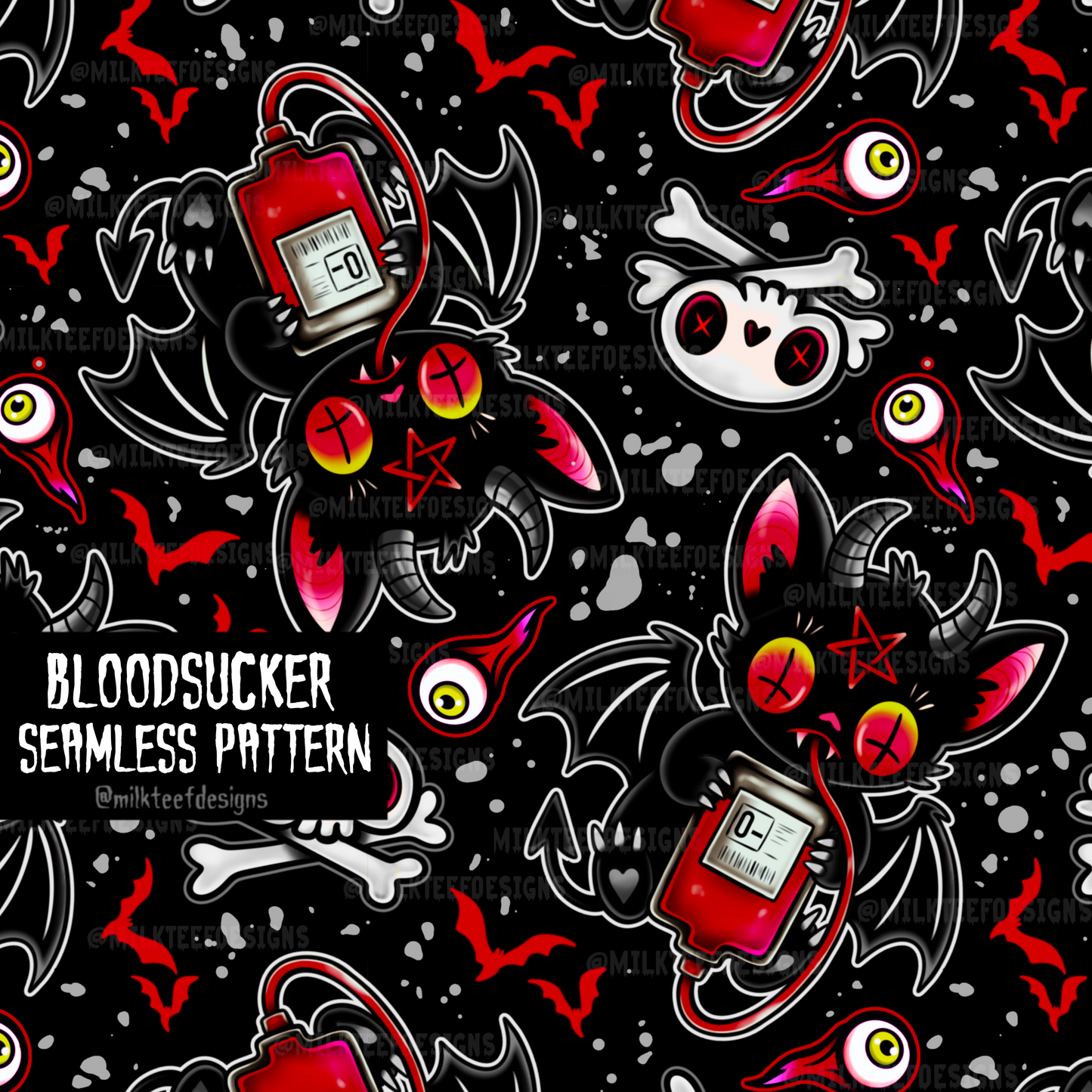 Bloodsucker / Seamless Pattern