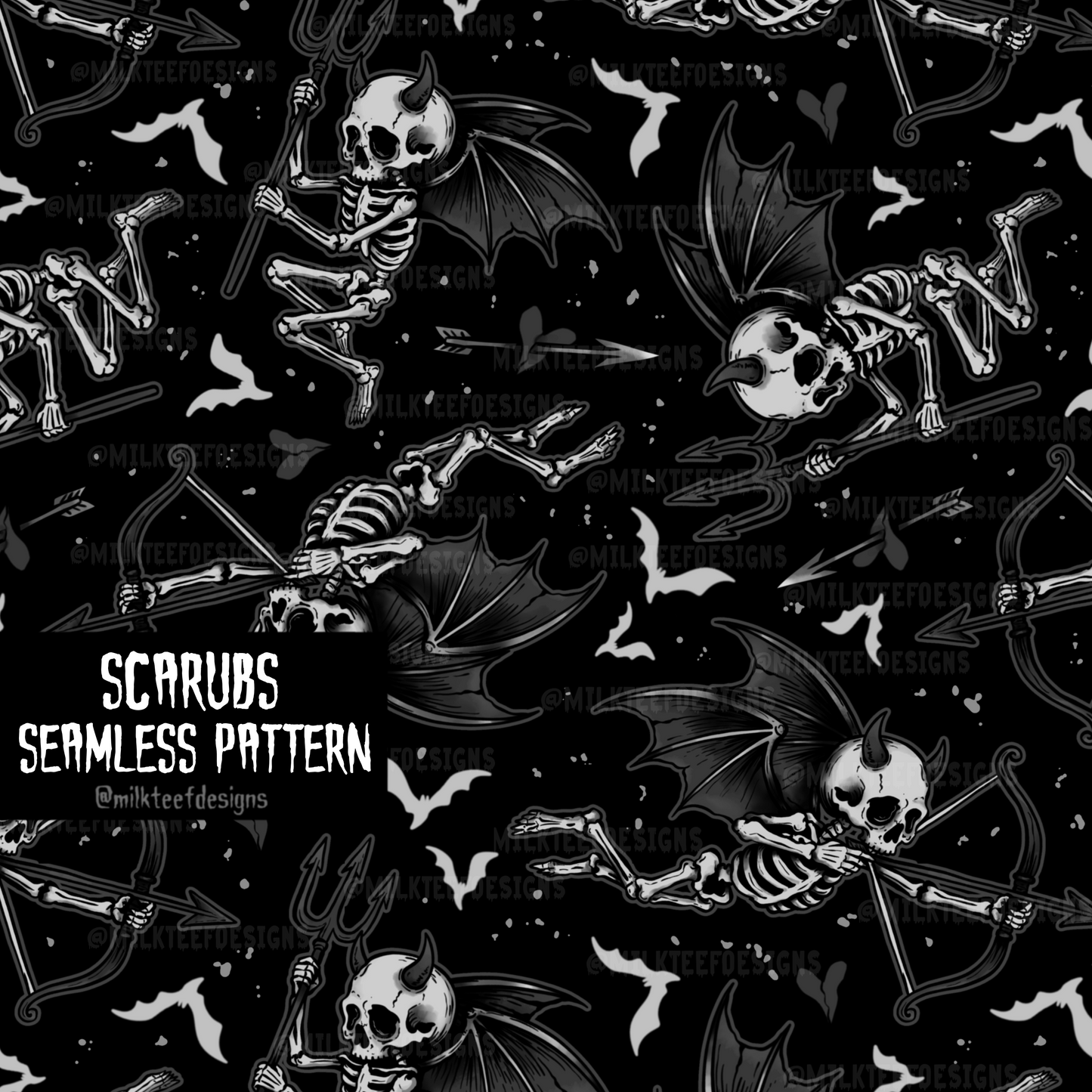Scarubs / Seamless Pattern