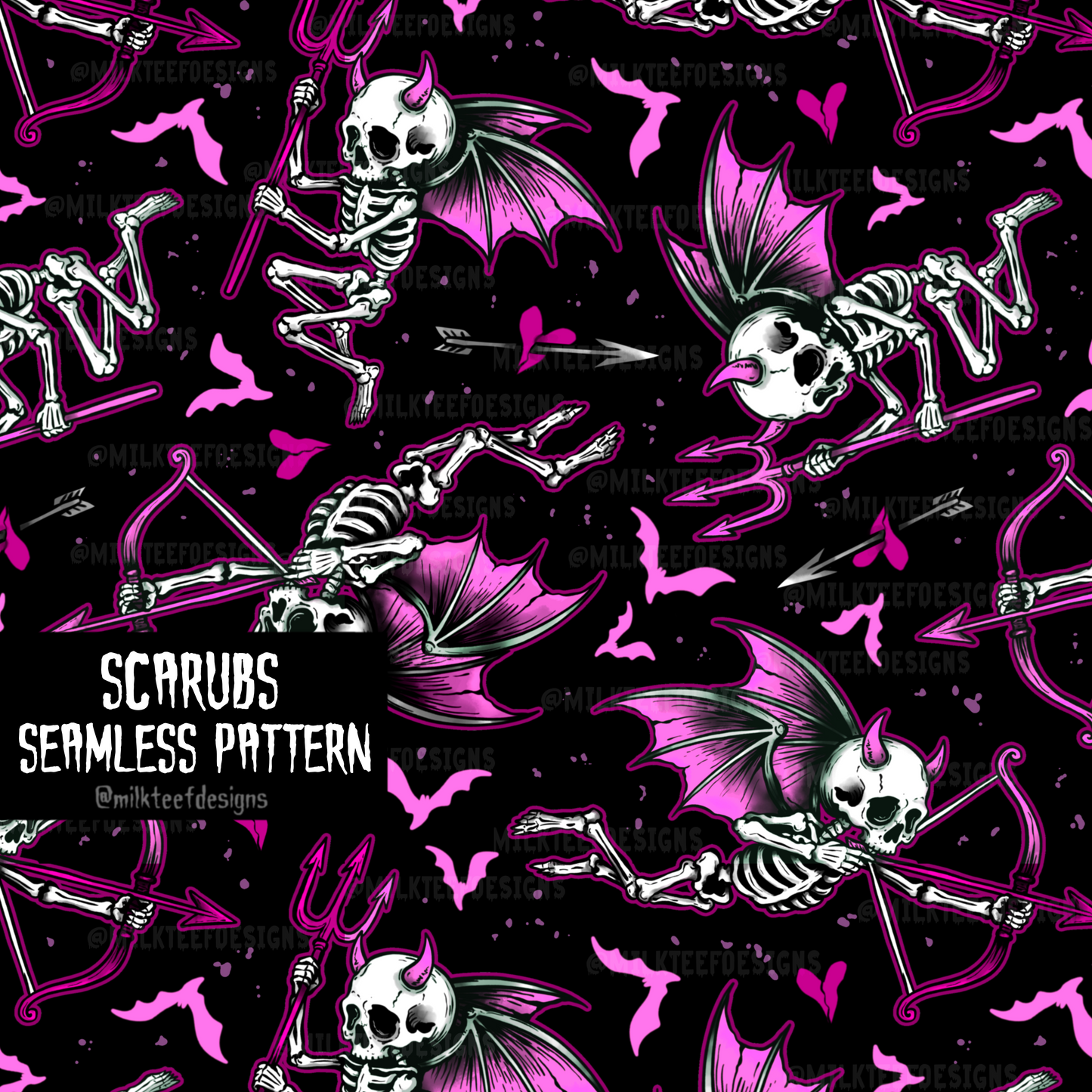 Scarubs / Seamless Pattern