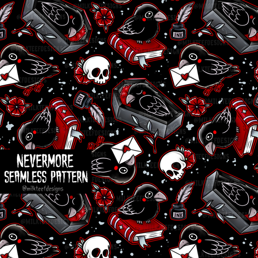 Nevermore / Seamless Pattern