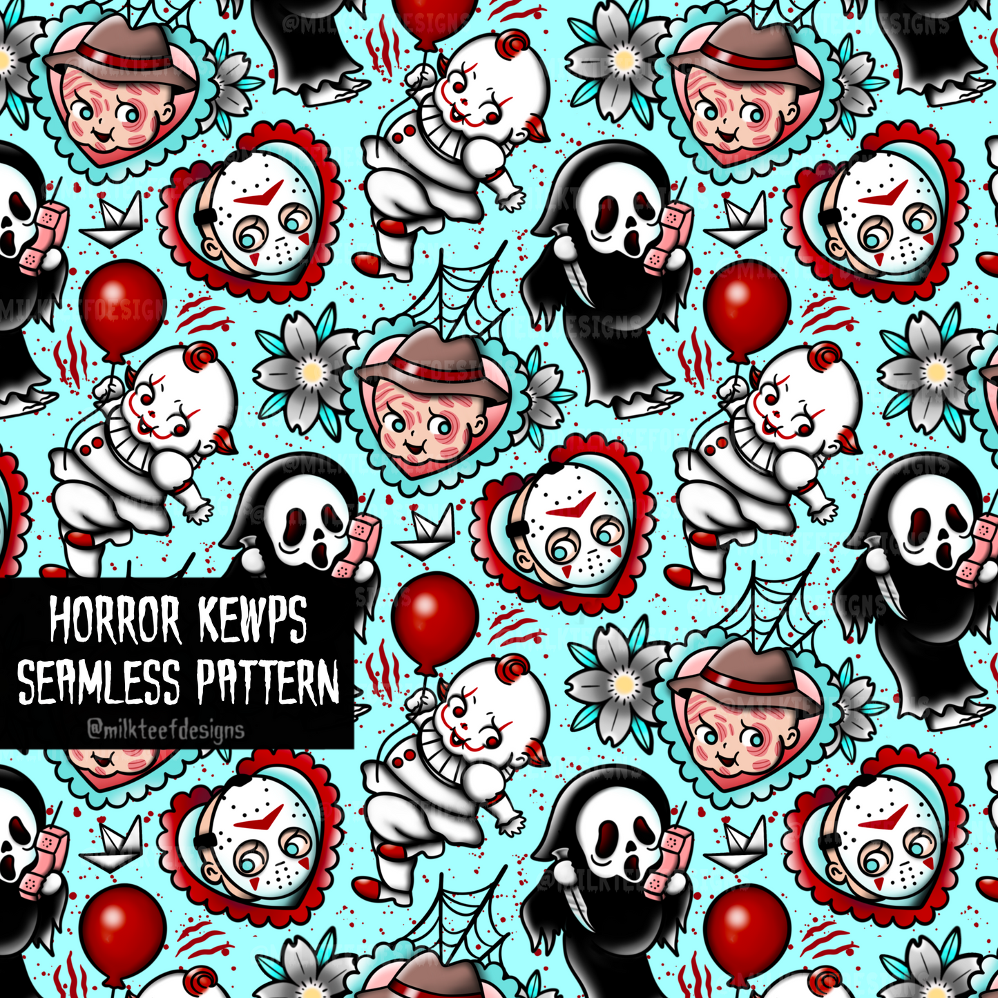 Horror Kewps / Seamless Patterns