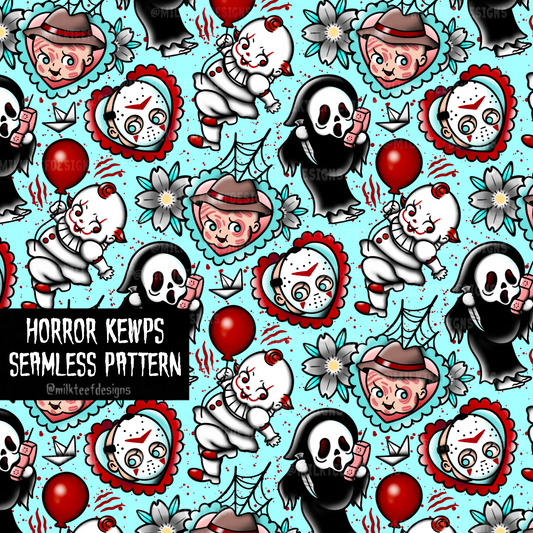 Horror Kewps / Seamless Patterns