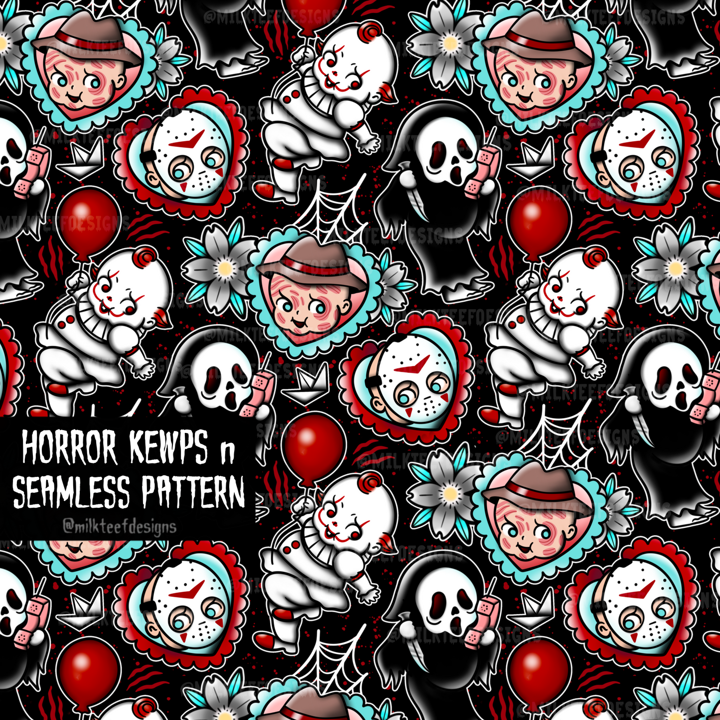 Horror Kewps / Seamless Patterns