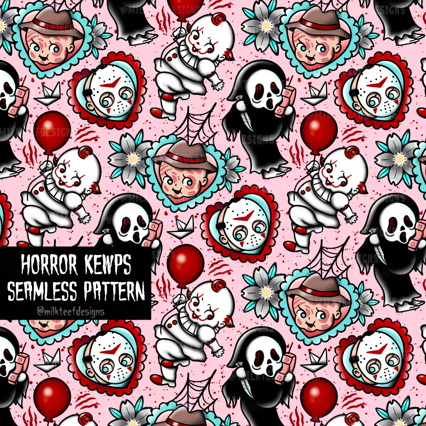 Horror Kewps / Seamless Patterns