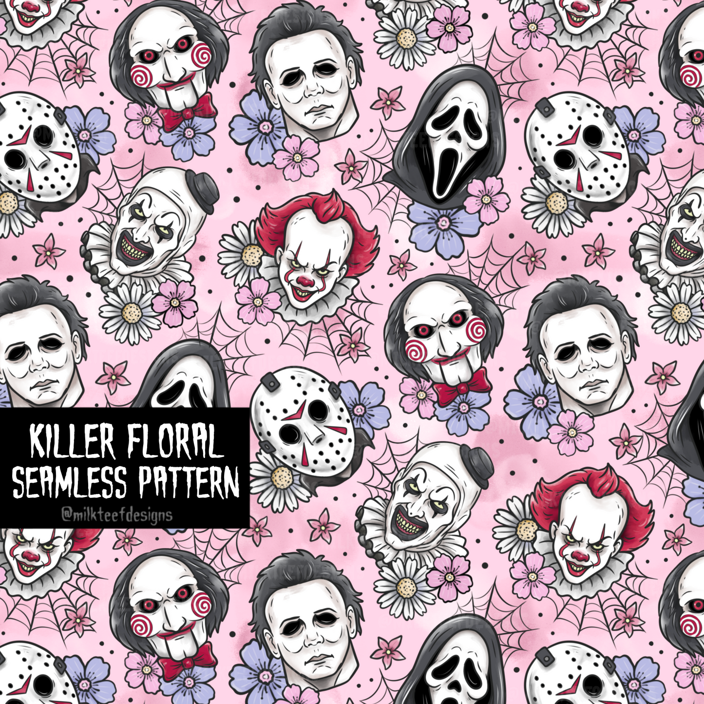 Killer Floral / Seamless Pattern