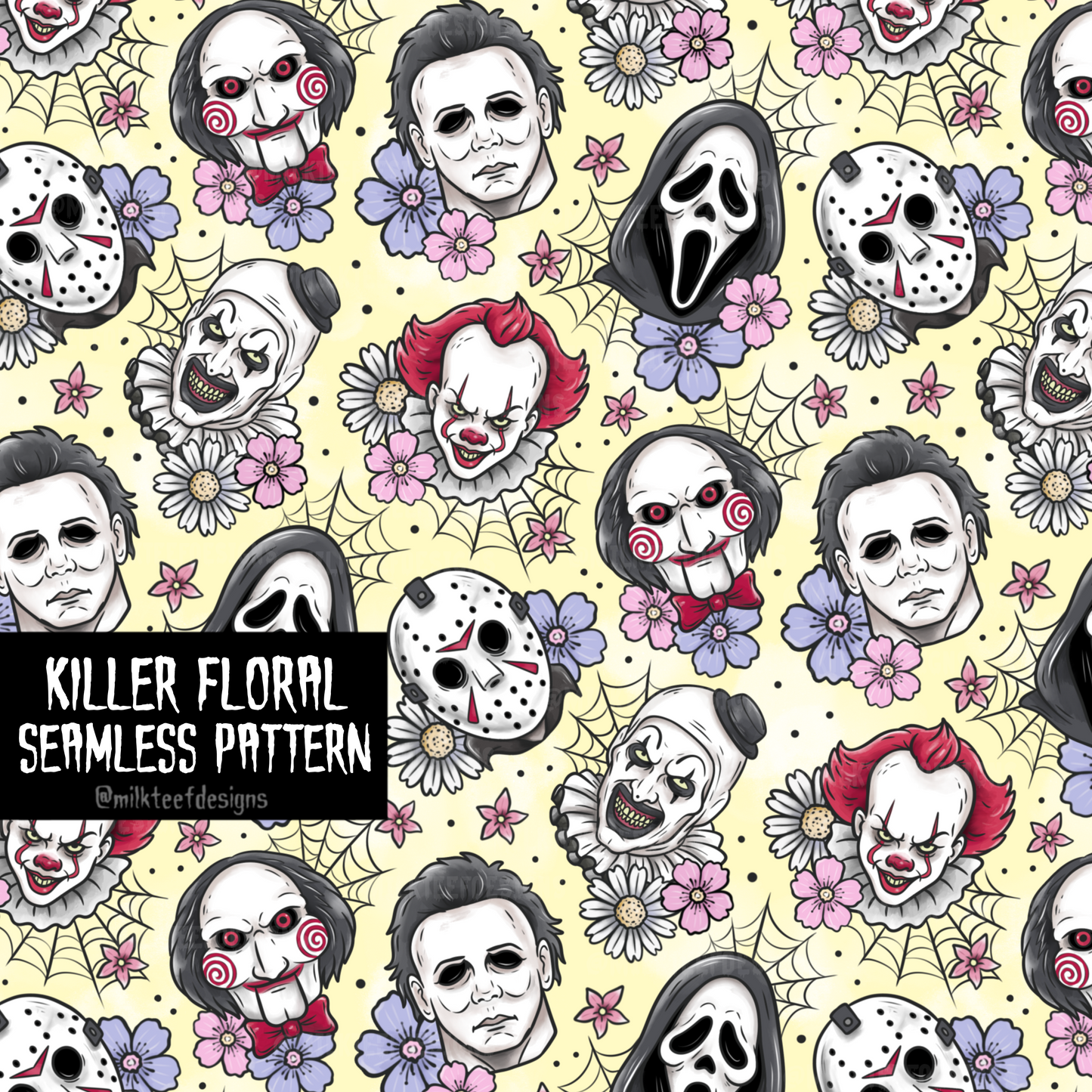 Killer Floral / Seamless Pattern