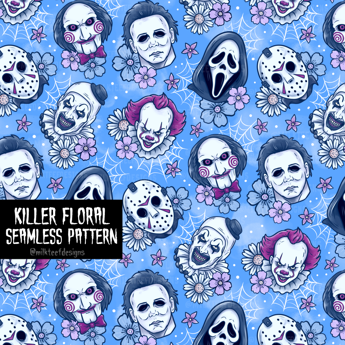 Killer Floral / Seamless Pattern