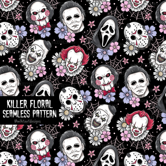 Killer Floral / Seamless Pattern