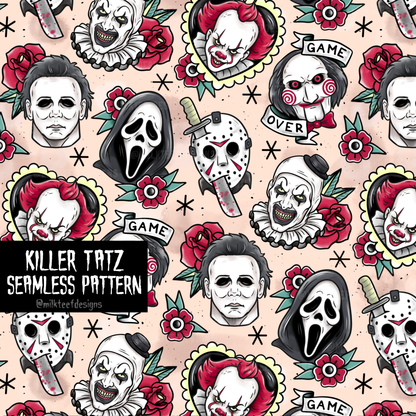 Killer Tatz / Seamless Pattern