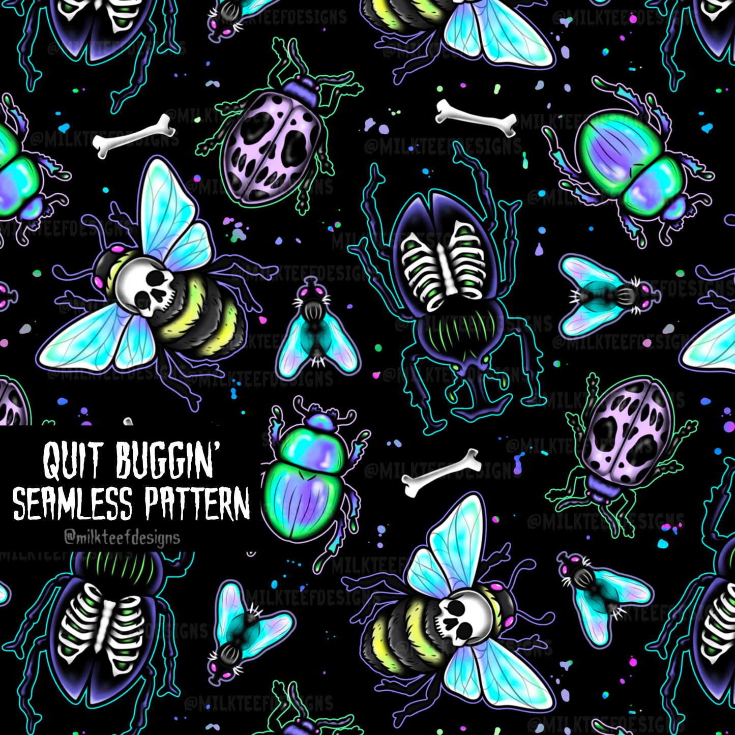 Quit Buggin' / Seamless Pattern