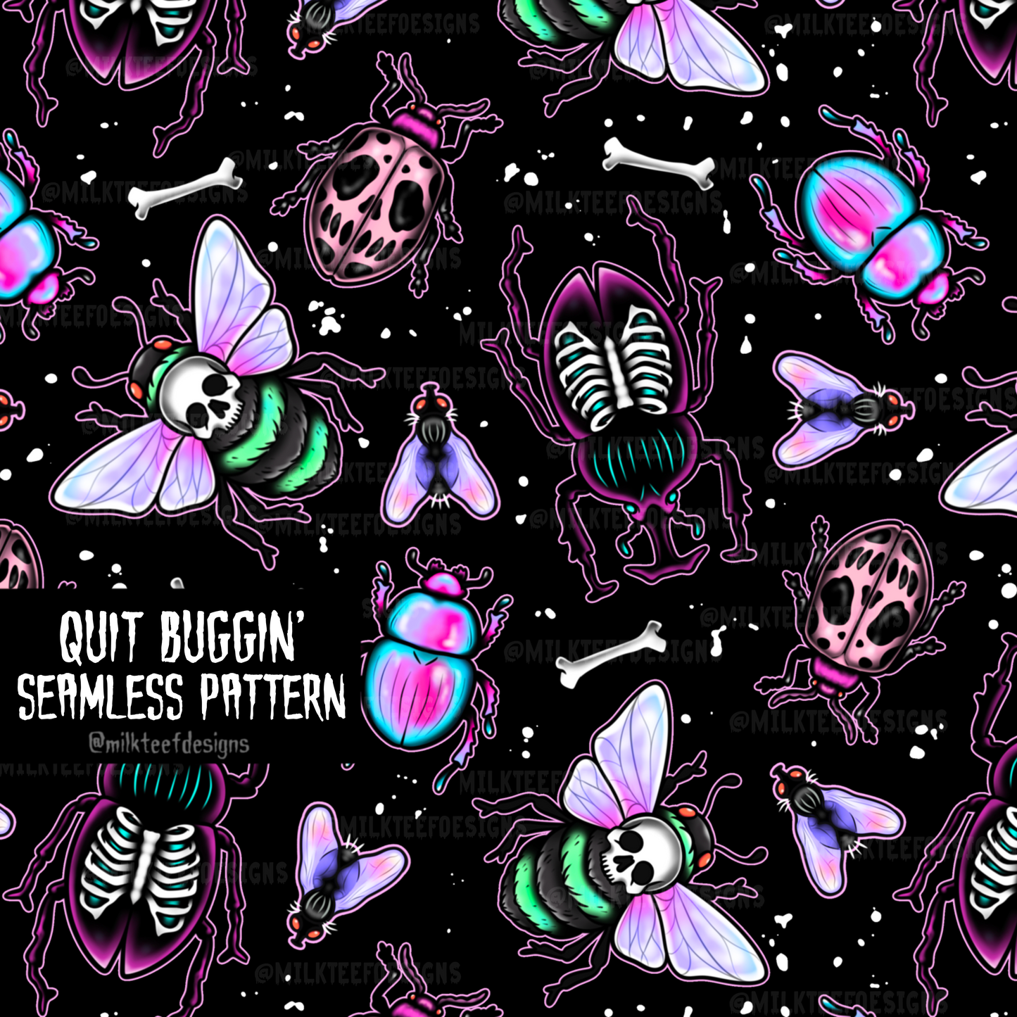 Quit Buggin' / Seamless Pattern
