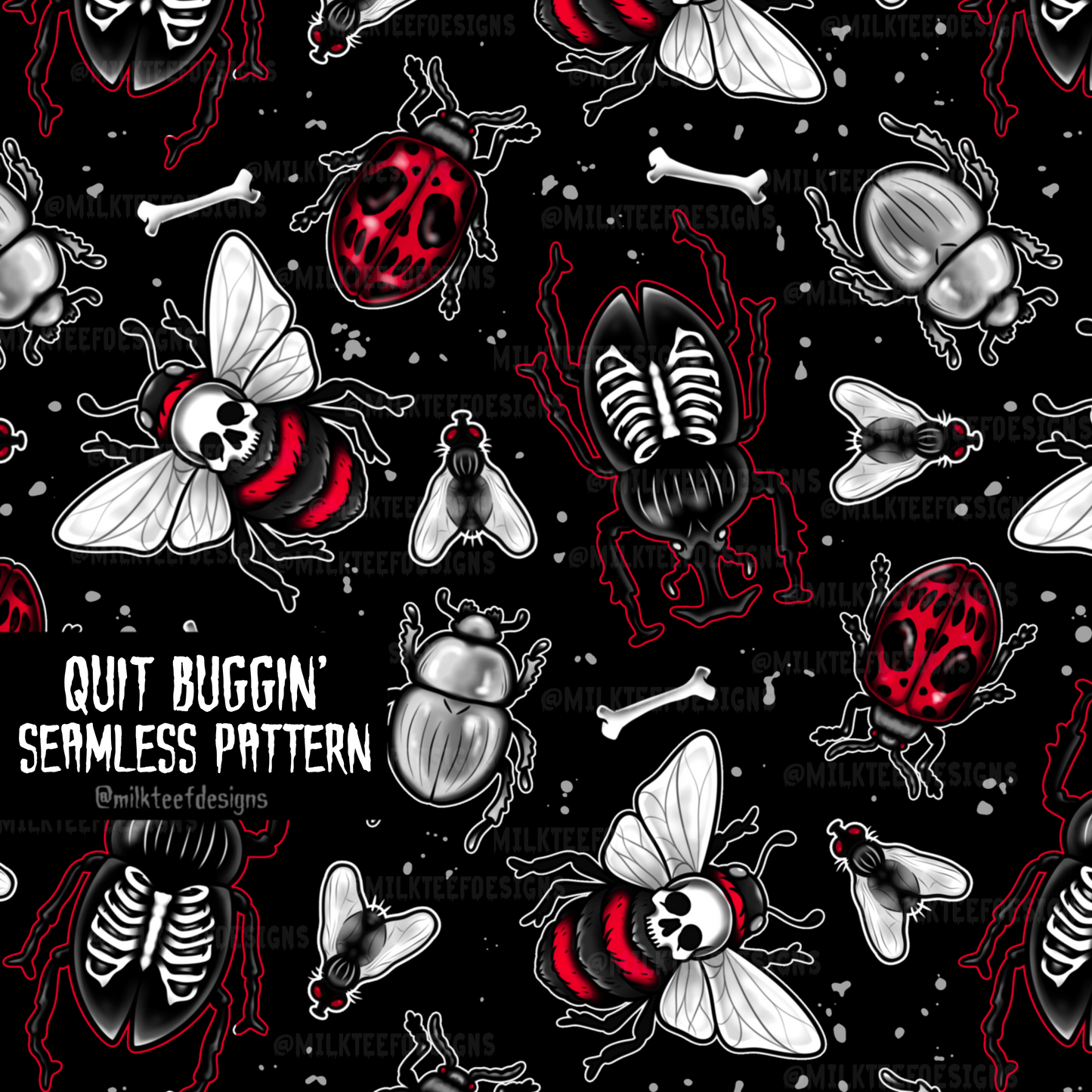 Quit Buggin' / Seamless Pattern