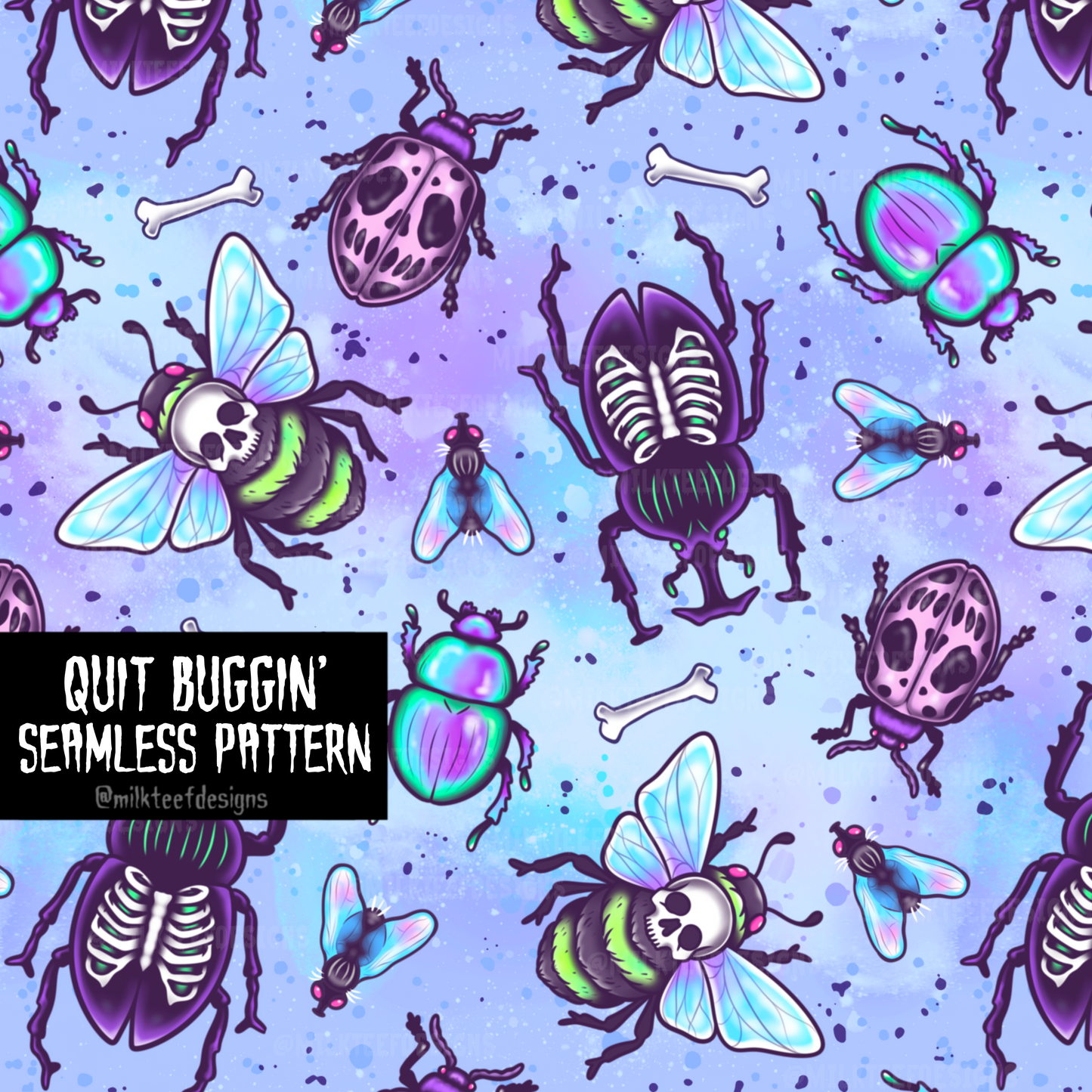 Quit Buggin' / Seamless Pattern